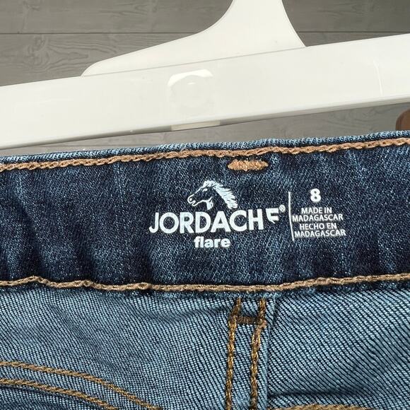 Jordache dark wash flare jeans Girls' size 8 - Picture 5 of 7